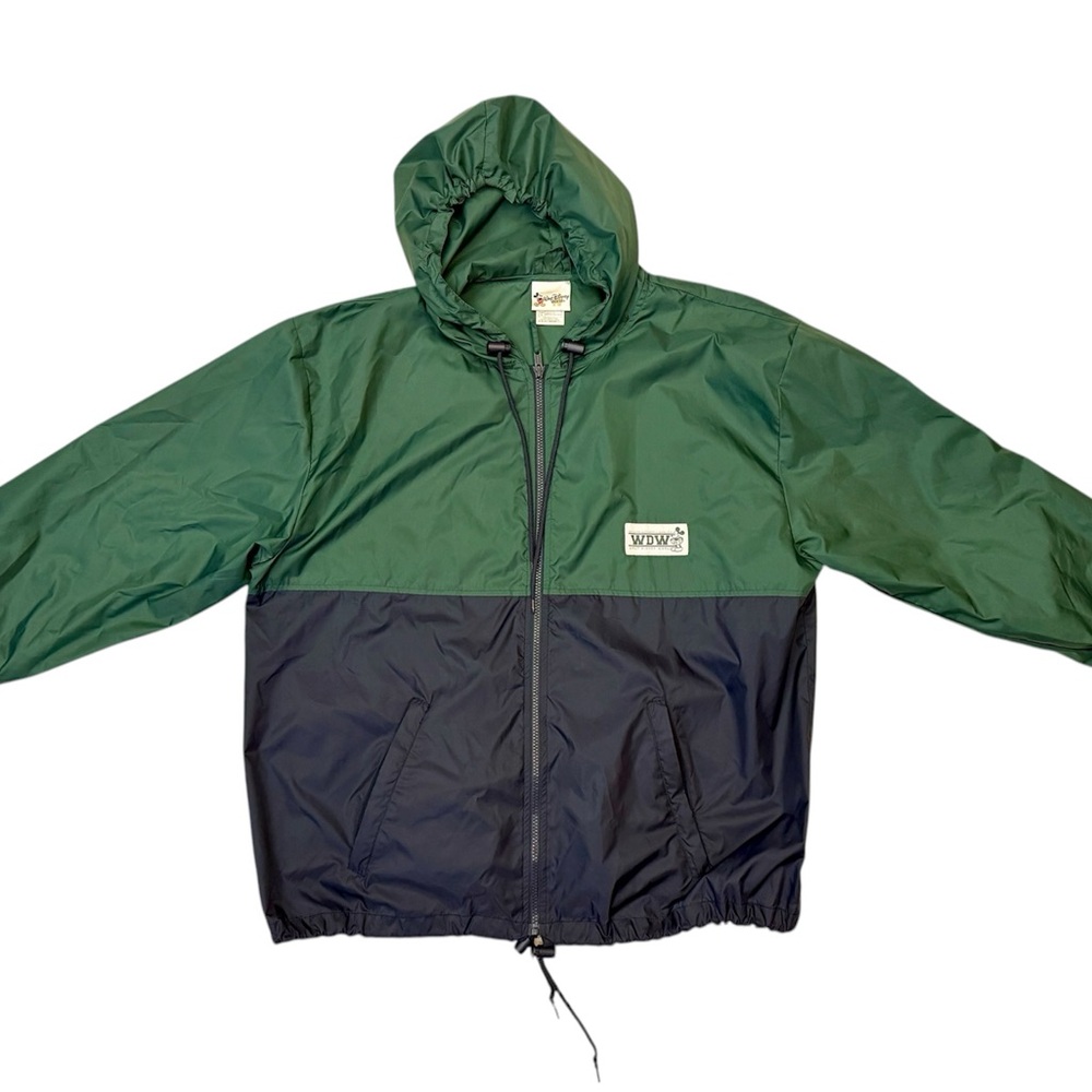 Rare Vintage Disney Windbreaker Jacket – Large Hooded & Water-Resistant